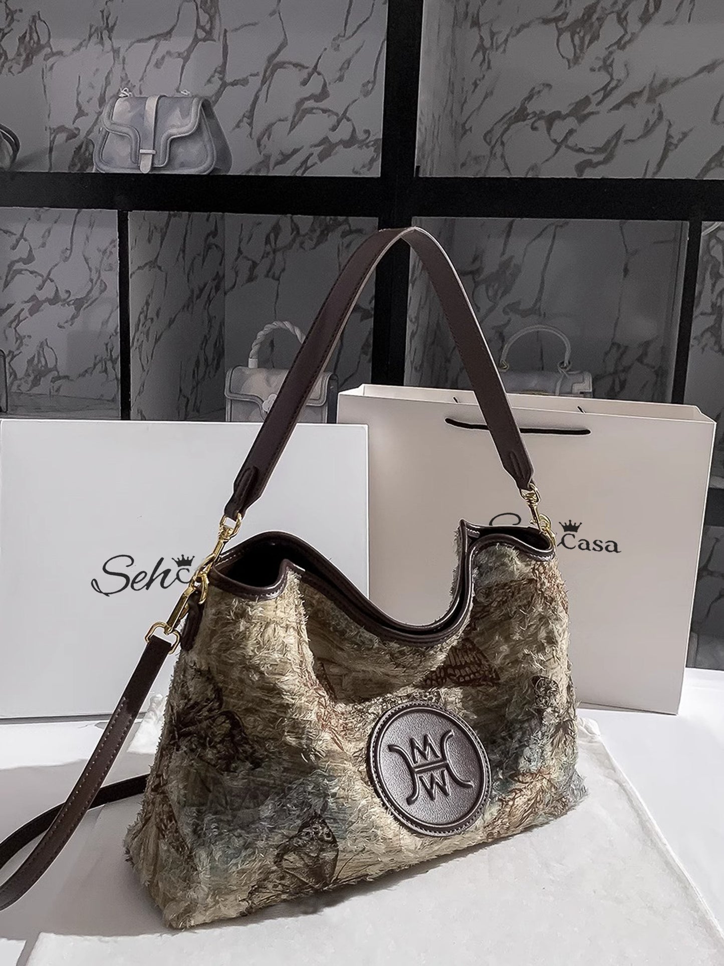 SEH Chic PU Leather Handbag